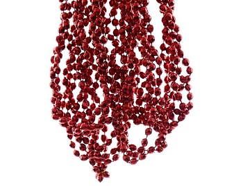 БУСЫ пластиковые БРИЛЛИАНТОВАЯ РОССЫПЬ, 2,7 м, цвет: бордовый, Kaemingk