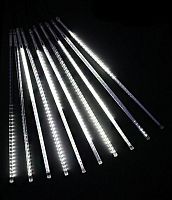 Комплект "Тающие сосульки", 10х50см, 720 холодных белых LED ламп, 24V, 10 м, черный провод, уличная, BEAUTY LED