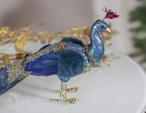 Интерьерное украшение "Принц павлин", перо, фомиаран, Edelman, Noel (Katherine's style) фото 3
