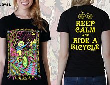 Женская футболка"BICYCLE DAY"