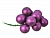 "Гроздь" стеклянных матовых шариков на проволоке, 12 шаров по 25 мм, цвет: королевский пурпурный, Kaemingk