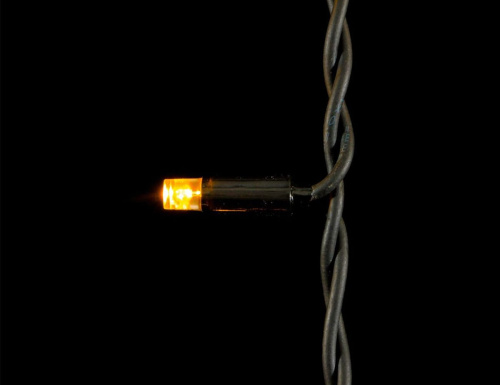 Электрогирлянда "Световая бахрома", LED-ламп, коннектор, черный каучуковый провод, уличная, LEGOLED фото 2