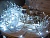 Светодиодная гирлянда нить Объемная 240 холодных белых LED ламп 18 м, белый ПВХ, контроллер, IP44, Kaemingk (Lumineo)