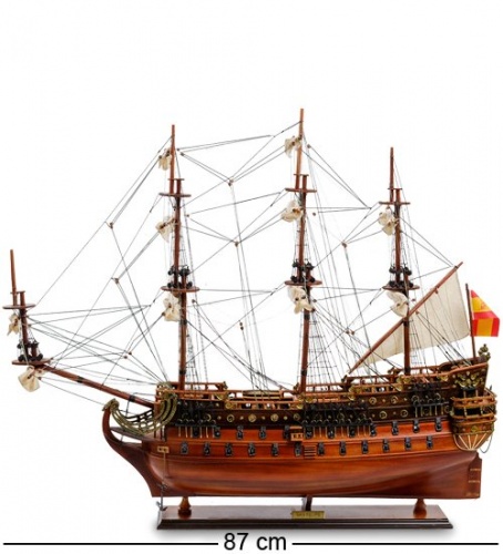 SPK-07 Модель испанского линейного корабля 1690г. "San Felipe" фото 9