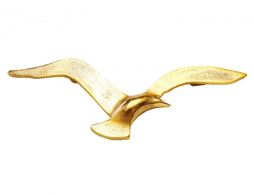 Интерьерное украшение на стену "Золотые чайки", металлическое, 35х12 см, Boltze фото 4