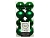 Набор пластиковых шаров ДЕЛЮКС МИНИ (матовые и глянцевые), цвет: классический зелёный, 4 см, упаковка 16 шт., Kaemingk