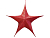 Подвесная звезда ГИГАНТ, полиэстер, красная, 110 см, SNOWHOUSE