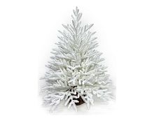 Настольная белая елка в мешочке Александрийская 90 см, ЛИТАЯ 100%, Max CHRISTMAS