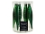 Набор украшений ЭЛЕГАНТНЫЕ СОСУЛЬКИ, стекло, глянцевые и матовые, 3х15 см, цвет: классический зелёный, упаковка 6 шт, Kaemingk