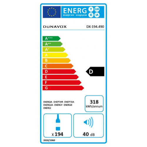 Винный шкаф Dunavox DX-194.490 фото 7