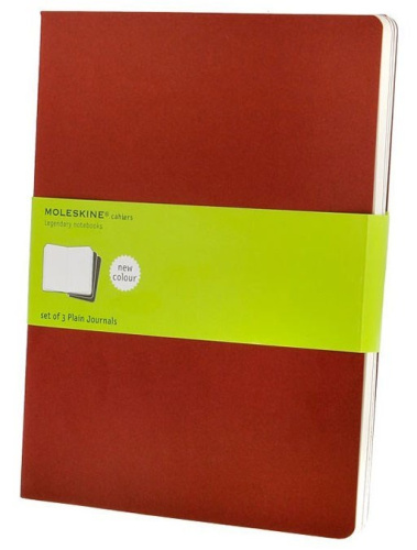 Набор 3 блокнота Moleskine Cahier Journal XL, без разлиновки