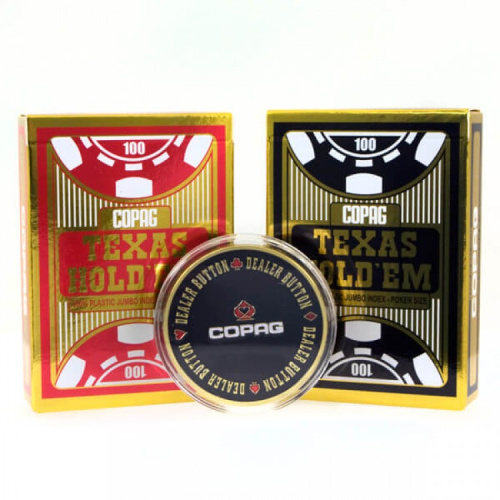 Карты "Copag Texas Holdem Double Metal" фото 2