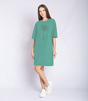 Сорочка ночная женская 8361, р.084, рост 170, зеленая дымка с печ. (Serge)