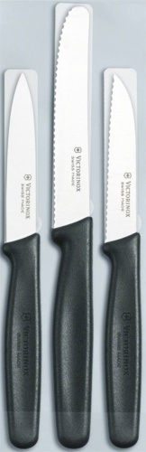 Набор Victorinox кухонный, 3 предмета, черный