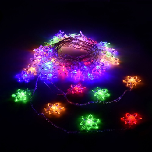 Светодиодная гирлянда для дома (мультиколор) Vegas Цветочки 80 LED, 10 м, 220V 55084 фото 2