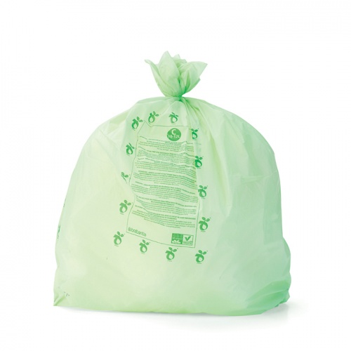 Пластиковый биоразлагаемый пакет C объемом 10/12 литров, 10 штук, Brabantia, изготовлен из полиэтилена, зелёного цвета фото 2