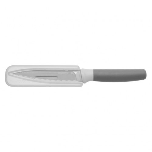 Нож универсальный зазубренный 11,5см Leo (серый), 3950045 фото 2