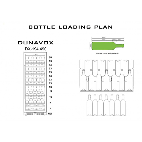 Винный шкаф Dunavox DX-194.490 фото 3