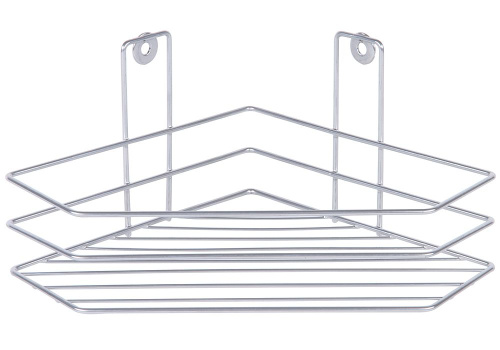 RUS-385044-1 Полка для ванной 1- ярусная, угловая