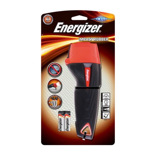 Фонарь светодиодный Energizer Impact Rubber Light Large, 60 лм, 2-AA фото 2