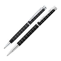 Набор подарочный Pierre Cardin Pen&Pen - ручка шариковая + ручка роллер, в клетку