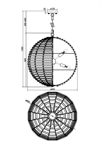 Подвесной светильник Palla фото 4