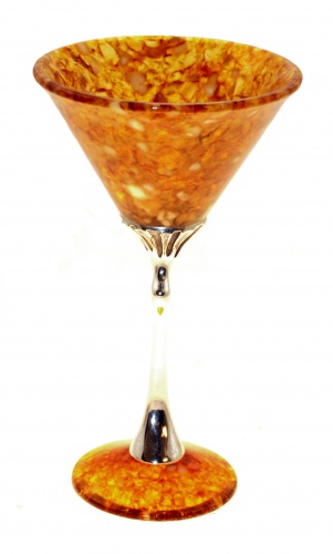 бокал для мартини "Лето" из янтаря, 1404 фото 2