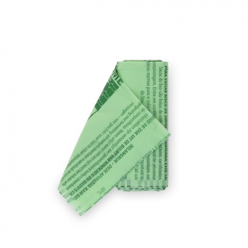 Пластиковый биоразлагаемый пакет S объемом 6 литров, 10 штук, Brabantia, изготовлен из полиэтилена, зелёного цвета фото 2
