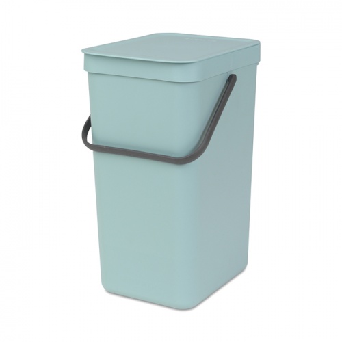 Ведро для мусора Brabantia SORT&GO 16л из пластика, в цветах голубой, серый, белый и жёлтый фото 4