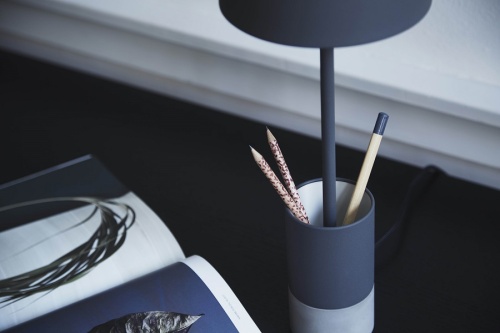 Лампа настольная pen, 16,9х16,9х49 см, темно-серая фото 3