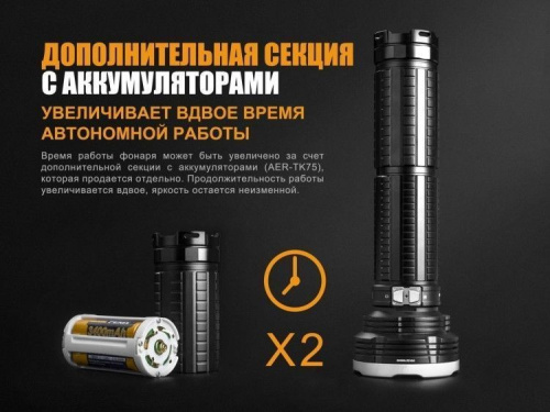 Фонарь светодиодный поисковой Fenix Cree XHP35 HI, 5100 лм, аккумулятор фото 9