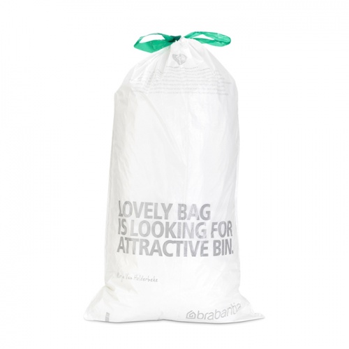 Пластиковые пакеты объемом 23/30 литров, 20 штук, Brabantia, из полиэтилена, белого цвета фото 3