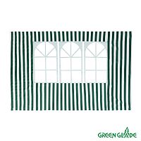 Стенка для садового тента Green Glade 1,95х2,95м полиэстер с окном зеленая