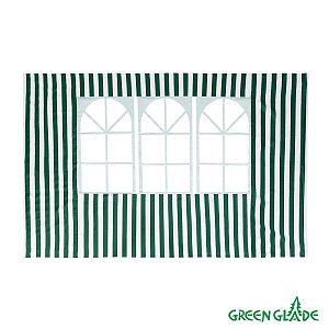 Стенка для садового тента Green Glade 1,95х2,95м полиэстер с окном зеленая