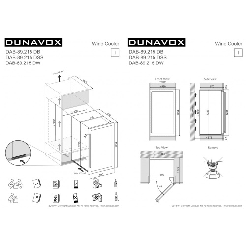 Винный шкаф Dunavox DAB-89.215 фото 5