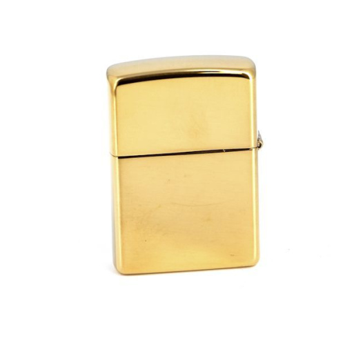 Зажигалка ZIPPO Classic с покрытием High Polish Brass, латунь/сталь, золотистая, 36x12x56 мм, 254B Zippo stars фото 3