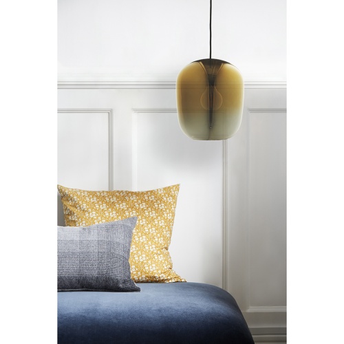 Лампа подвесная ombre, 41,5хD35 см, стекло, золото фото 2