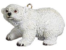 Ёлочная игрушка "Полярный медвежонок", полистоун, 5 см, Goodwill