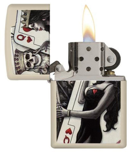 Зажигалка ZIPPO Classic с покрытием Cream Matte, латунь/сталь, кремовая, матовая, 36x12x56 мм, 29393 фото 3